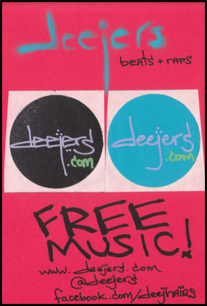 deejers flyer - use bright colors and large text for the most effective flyers.